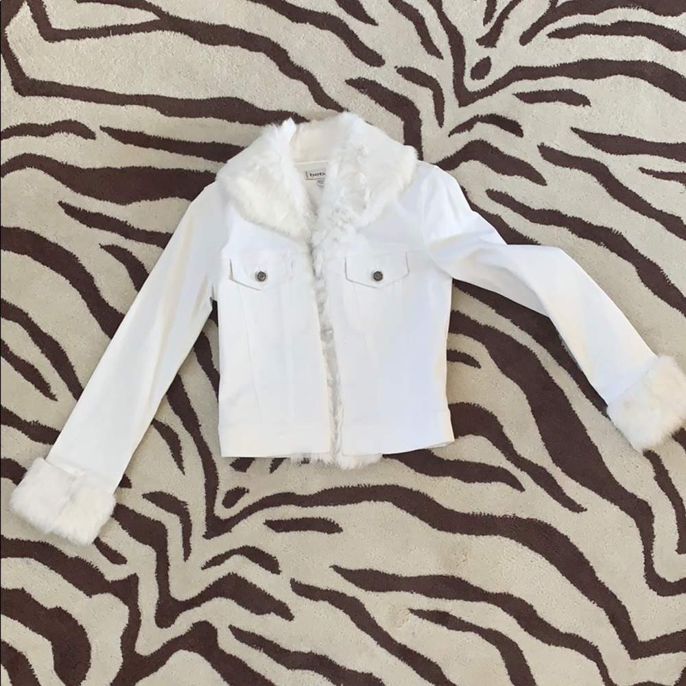 White jean jacket